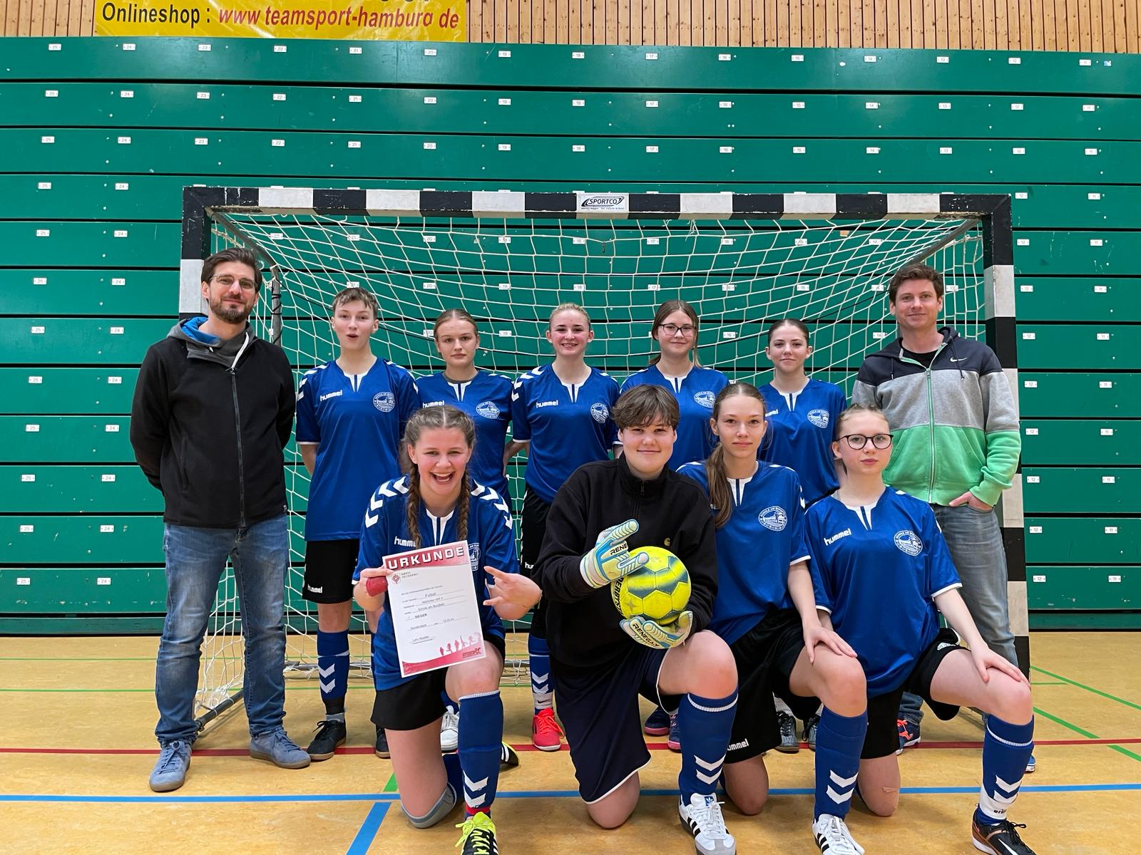 Kreismeisterschaftsiergerinnen im Futsal der Mädchen 